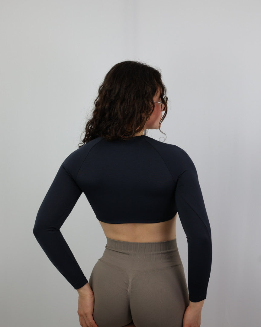 Haut manche longue croisé Aura Black