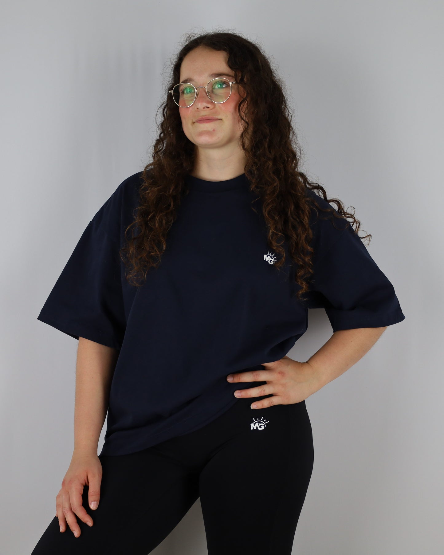 T-SHIRT OVERSIZE UNISEXE BLEU MARINE